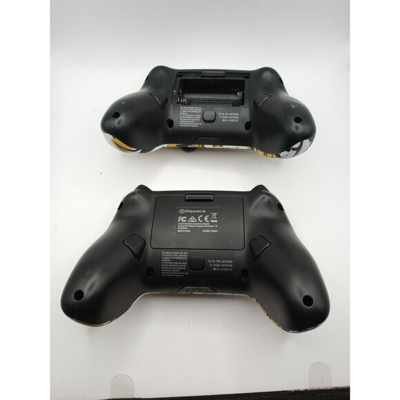Set 2 POWERA ENHANCED WIRELESS CONTROLLERs NINTENDO SWITCH PIKACHU Tested WORKS - Picture 2 of 7